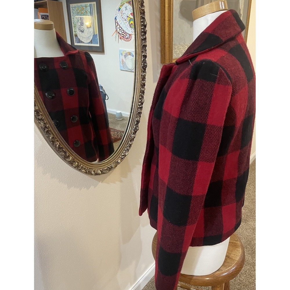 Classic Relativity Blazer Jacket Wool Buffalo Pla… - image 7